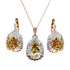 Komplektas "Debesu Piliens III (Golden Shadow)" su Swarovski™ kristalais